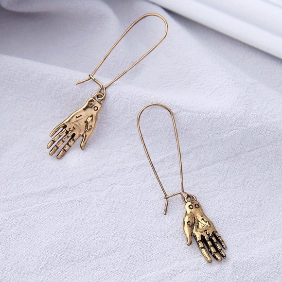 Any 2/$20! Gold Palmistry Ear Wire Dangle Earrings - Picture 5 of 8